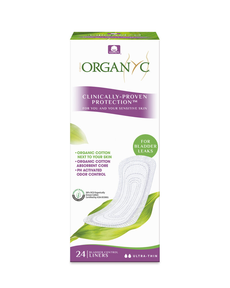 Organyc Bladder Leaks Liners Ultra-Thin x24