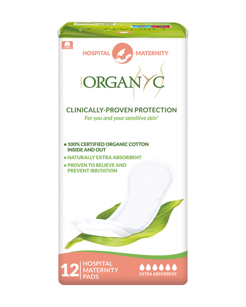 Organyc Maternity First Days Pads 6 Drops x12