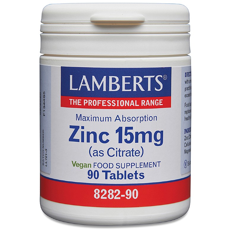 Lamberts Zinc 15mg - x90 Tablets